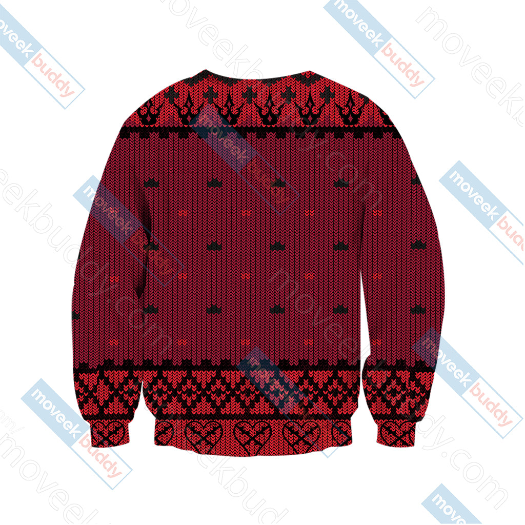 Kingdom Hearts - Heartless Symbol Knitting Style Unisex 3D Sweater