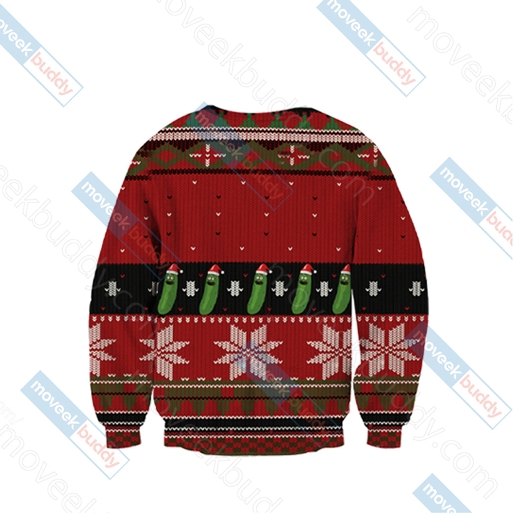 Pickle Rick X-mas 3D Sweater