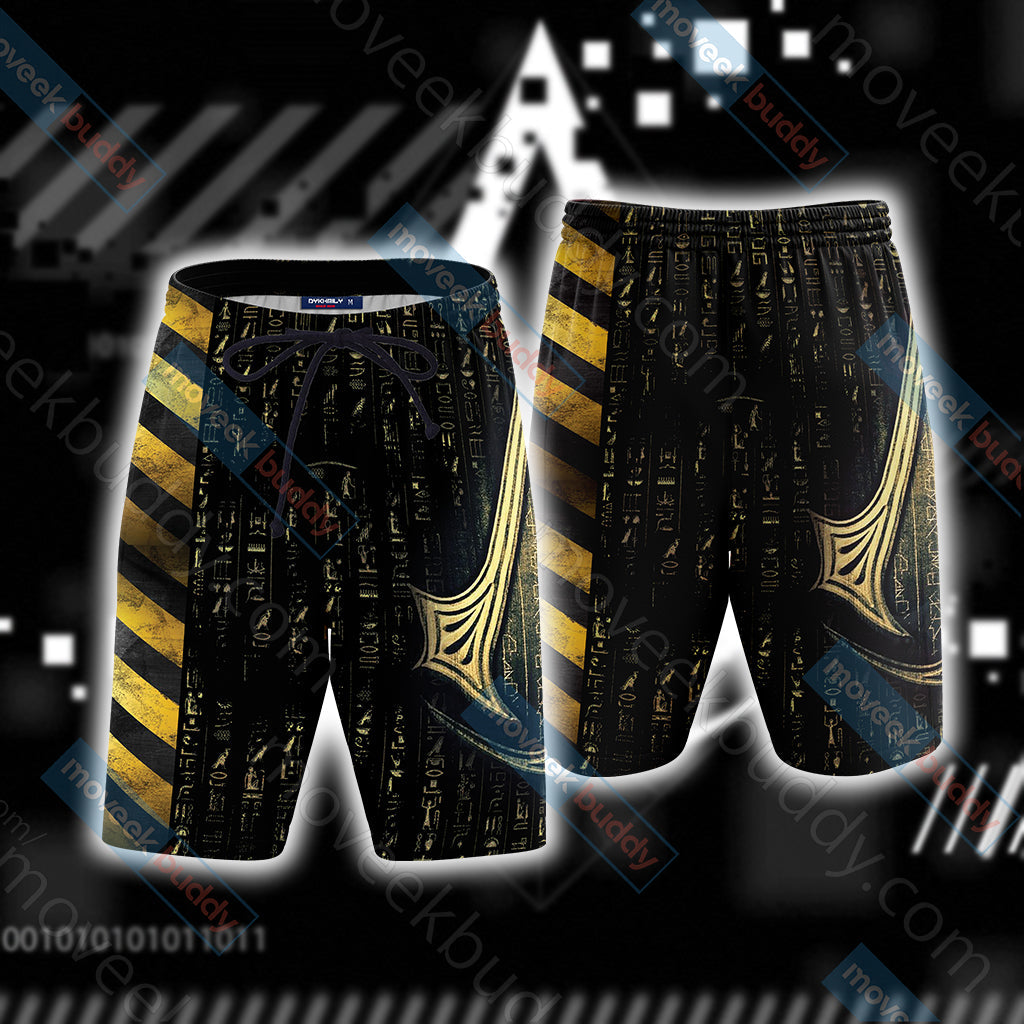 Assassin's Creed Origins New Style Unisex 3D T-shirt Beach Shorts S