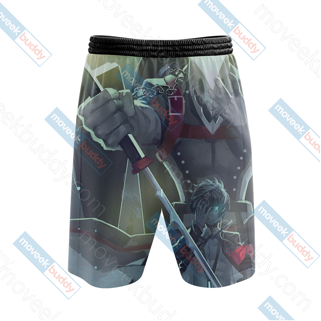 Persona 3 Thanatos And Makoto Yuuki Beach Shorts