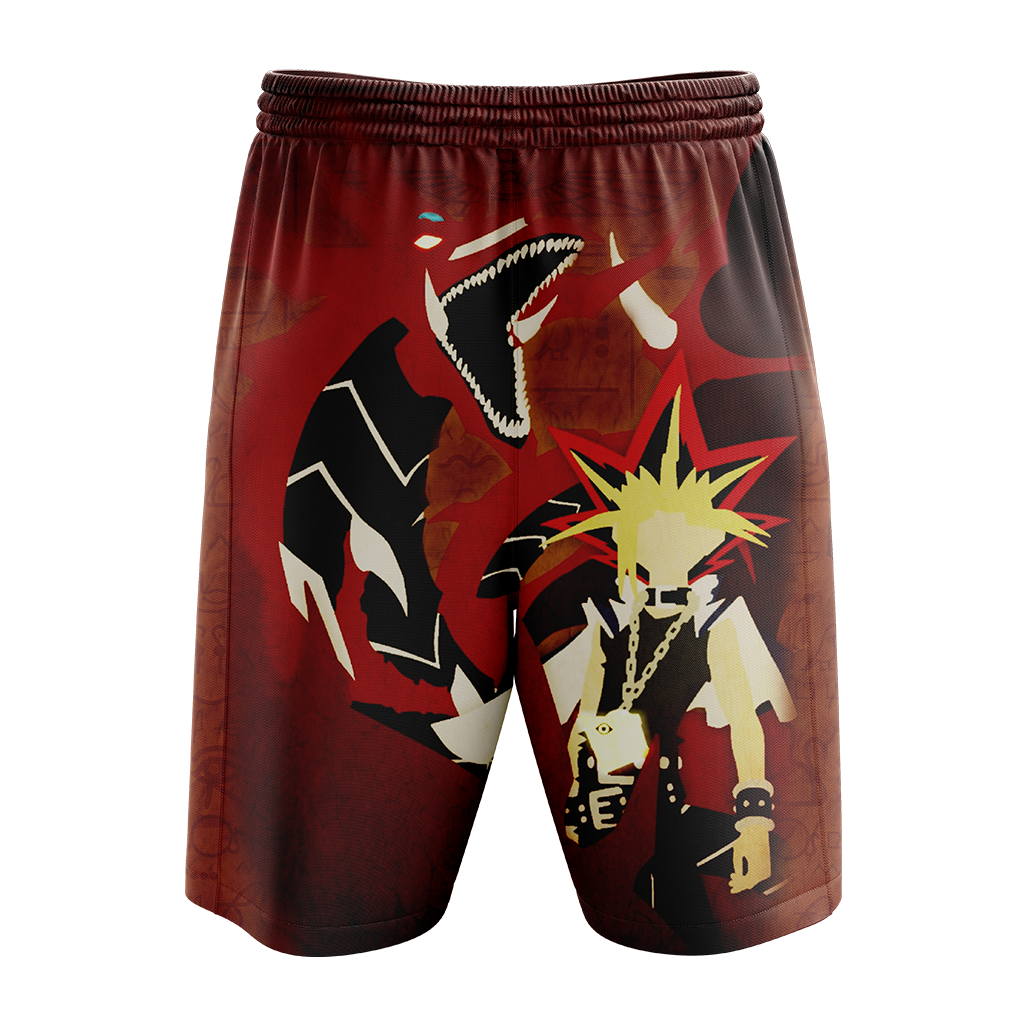 Yu-Gi-Oh! Yugi Muto And Slifer The Sky Dragon Beach Shorts