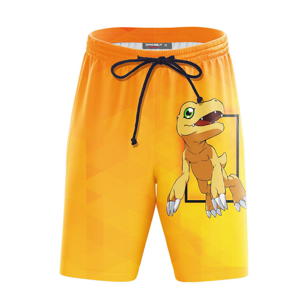 Digimon - Greymon Unisex Beach Shorts
