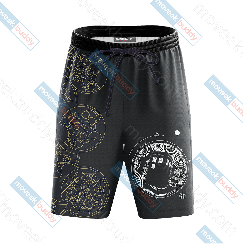 Doctor Who Tardis New Look Unisex 3D Beach Shorts