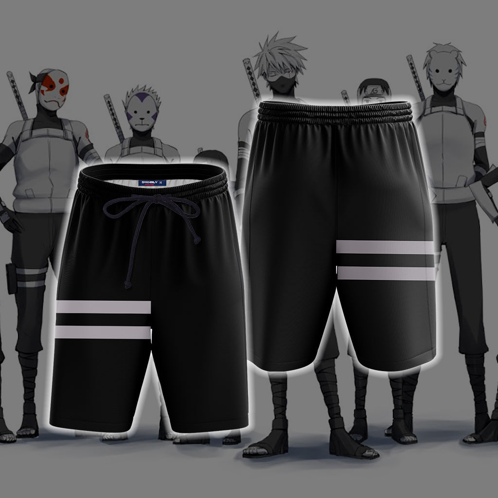 Naruto - Anbu Cosplay Beach Shorts S