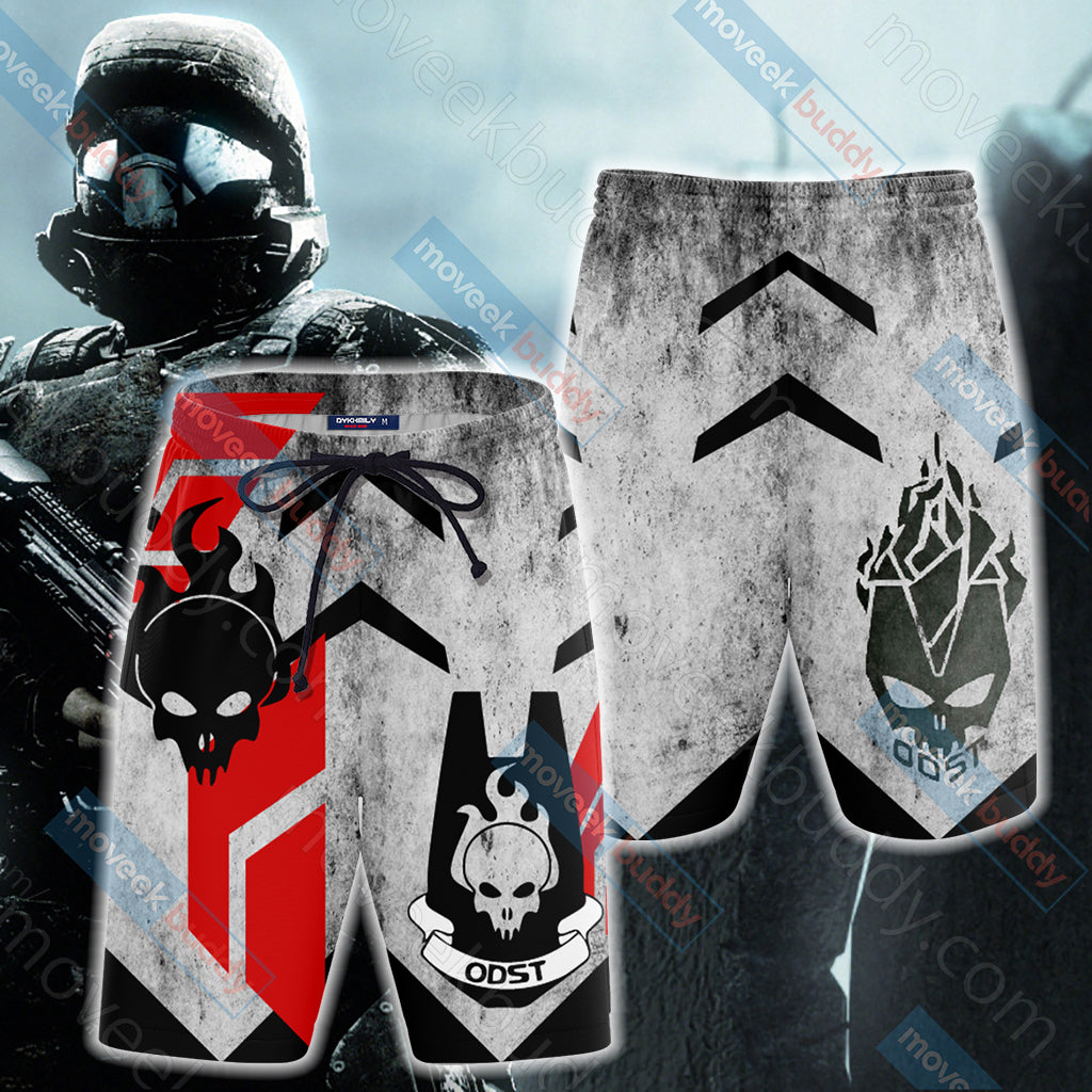 Halo - ODST Unisex 3D T-shirt Hoodie Tank Top Hawaiian Shirt Beach Shorts Joggers Beach Shorts S