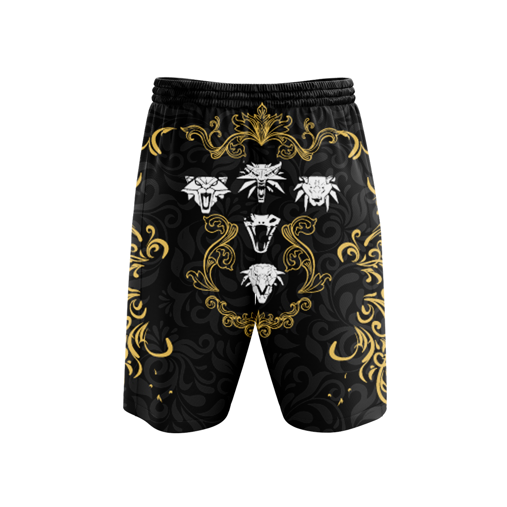 The Witcher - Witcher Sign 3D Beach Shorts