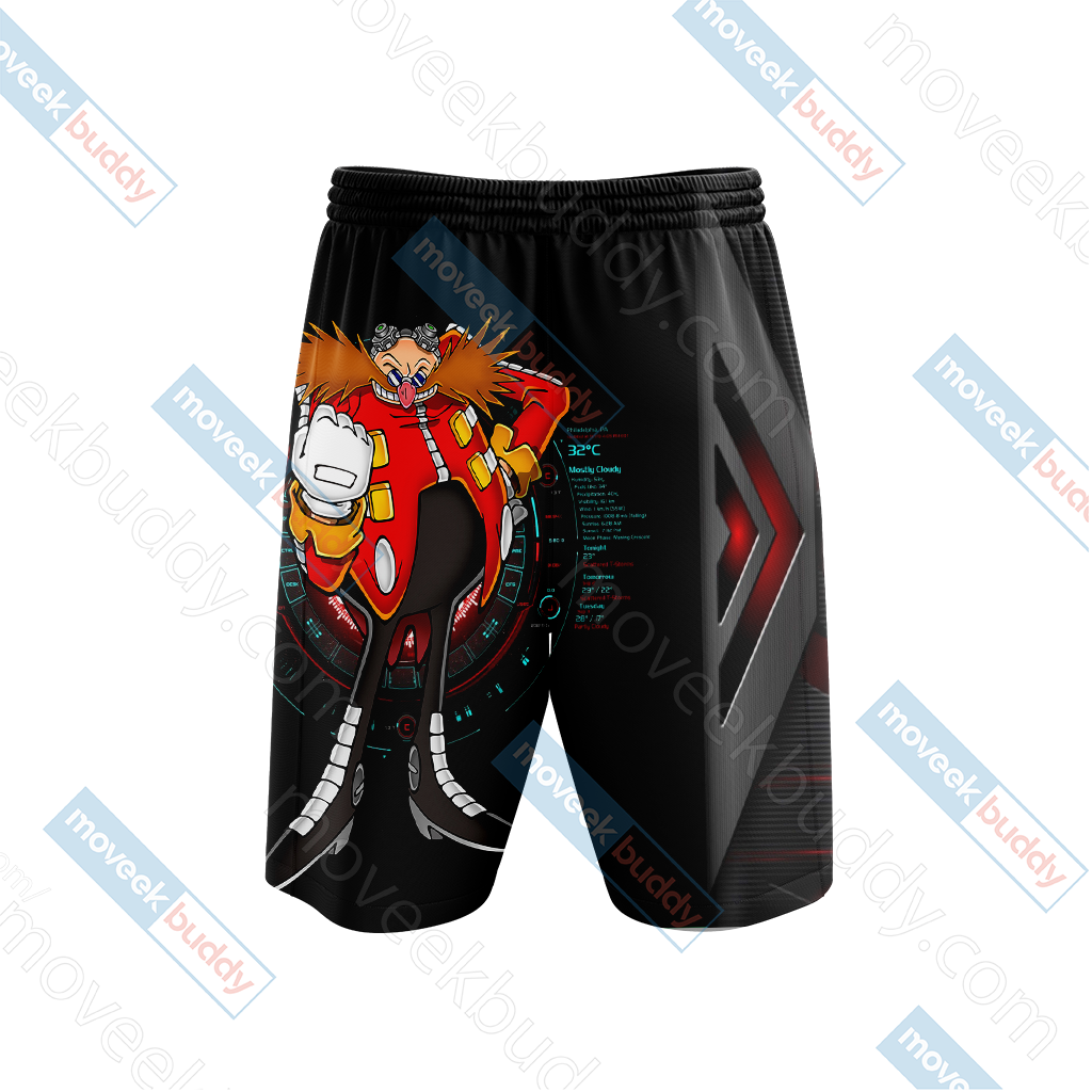 Dr.Eggman Sonic 3D Beach Shorts
