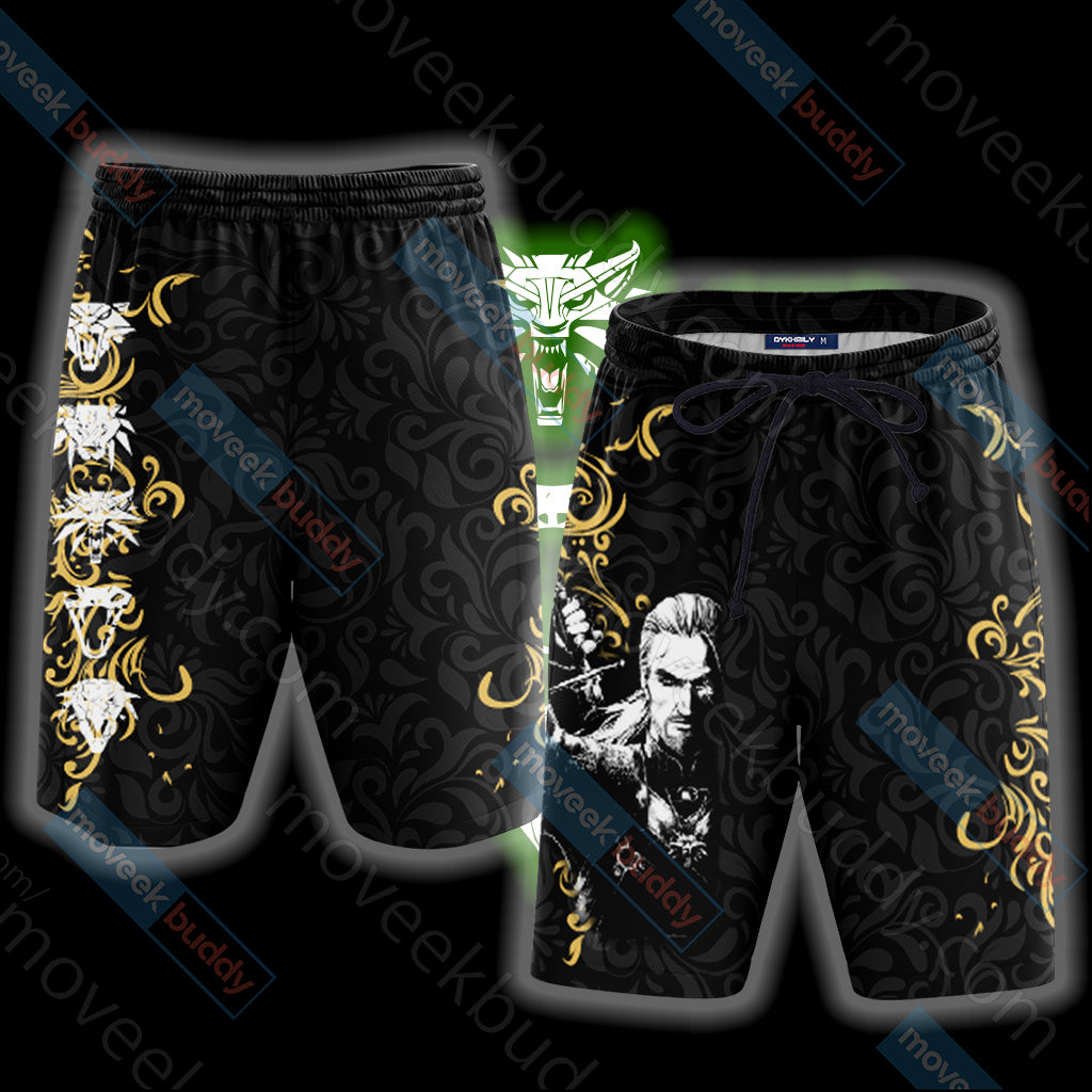 The Witcher - Witcher Sign 3D Beach Shorts S