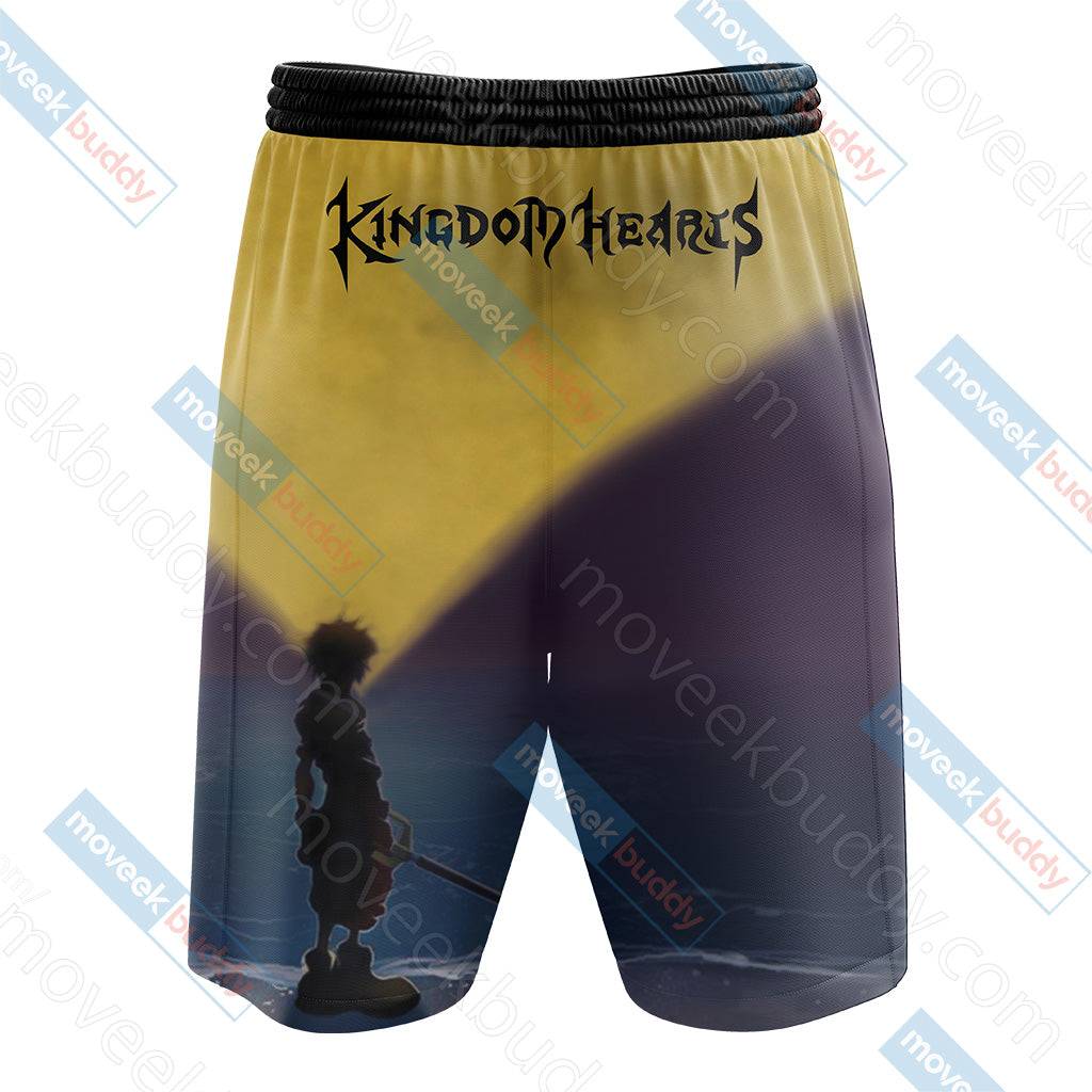 Kingdom Hearts New Version Unisex 3D Beach Shorts