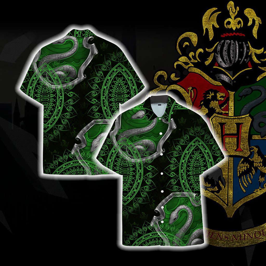 Cunning Like A Slytherin Harry Potter Unisex Hawaiian Shirt S