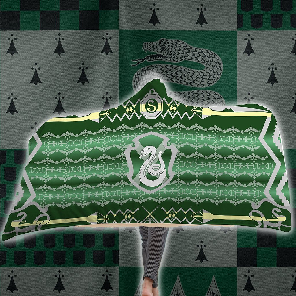 The Cunning Slytherin Harry Potter 3D Hooded Blanket Adult 80"x60"