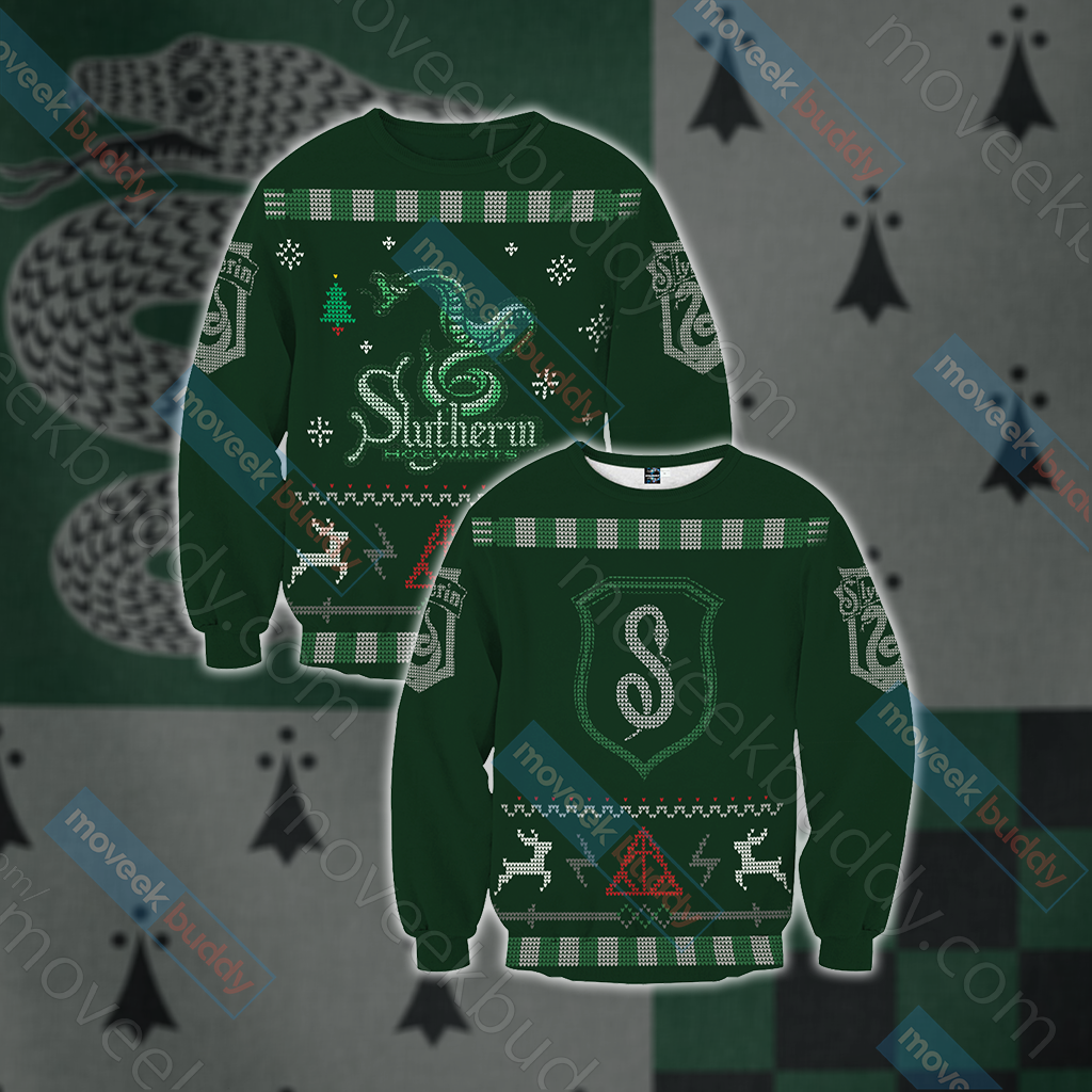 Harry Potter - Cunning Like A Slytherin Winter Style Unisex 3D T-shirt Sweater S