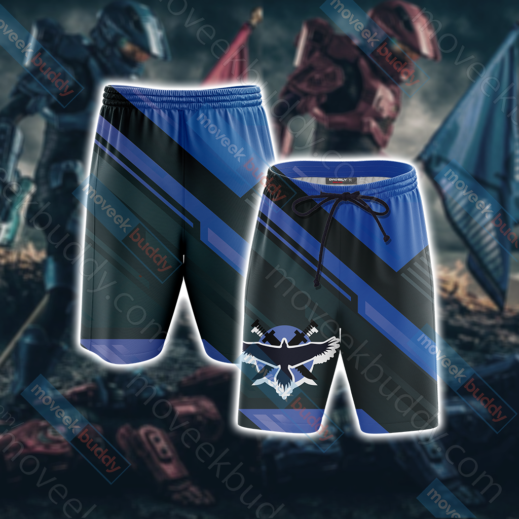 Halo - Blue Team New Beach Shorts S