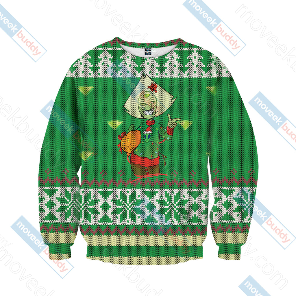 Steven Universe - Peridot Knitting Style Unisex 3D Sweater