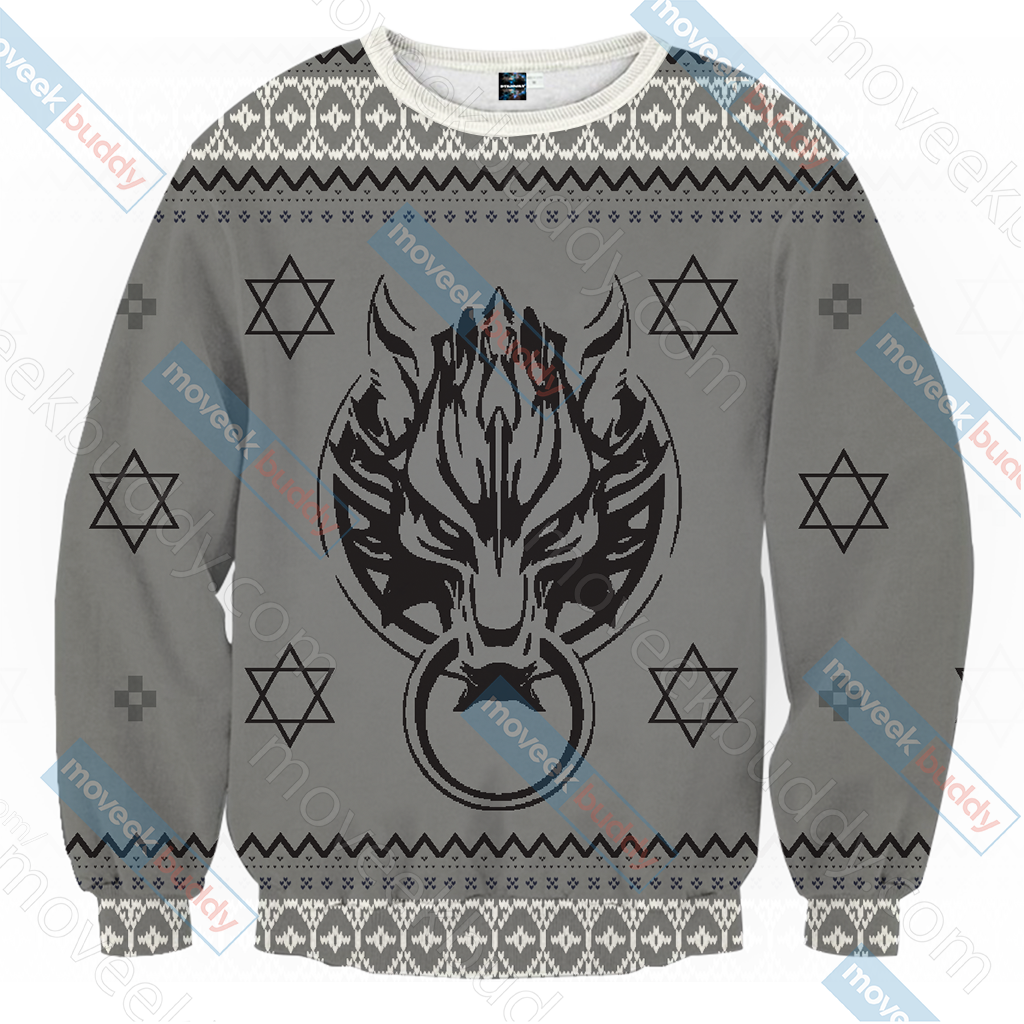 Final Fantasy VII - Cloud Christmas Style Unisex 3D Sweater