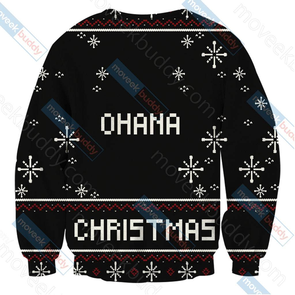 Stitch Ohana Christmas Unisex 3D Sweater