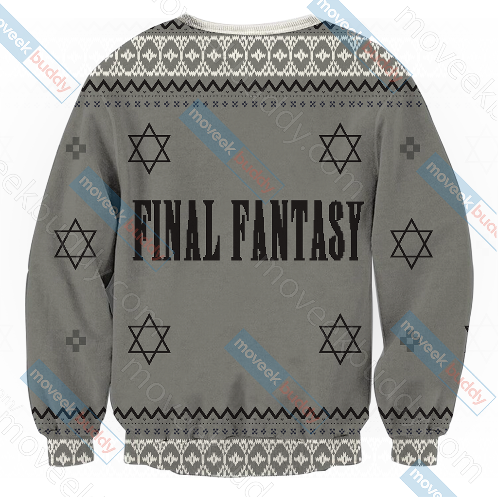 Final Fantasy VII - Cloud Christmas Style Unisex 3D Sweater