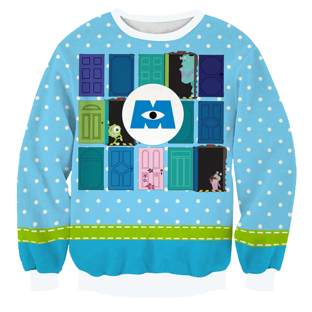 Monsters, Inc. Unisex 3D Sweater