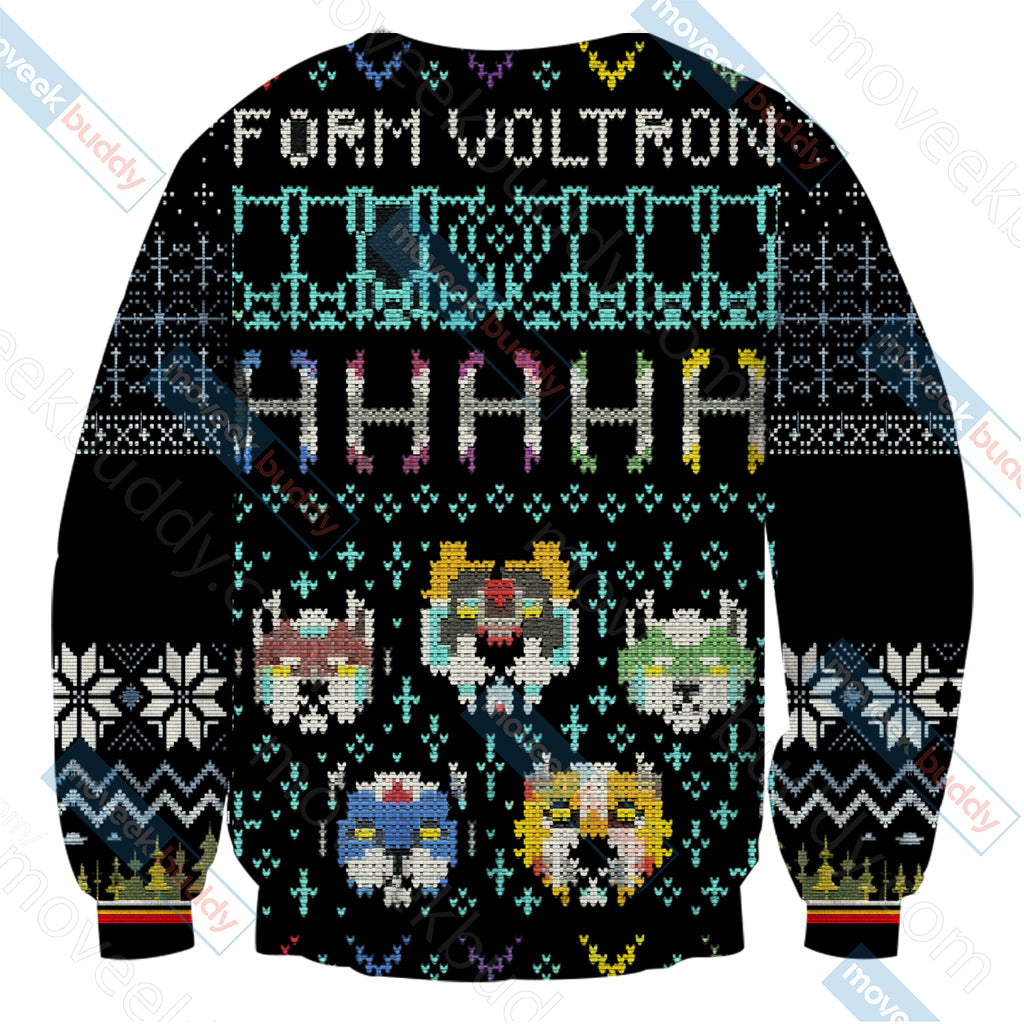 Voltron Knitting Style Unisex 3D Sweater