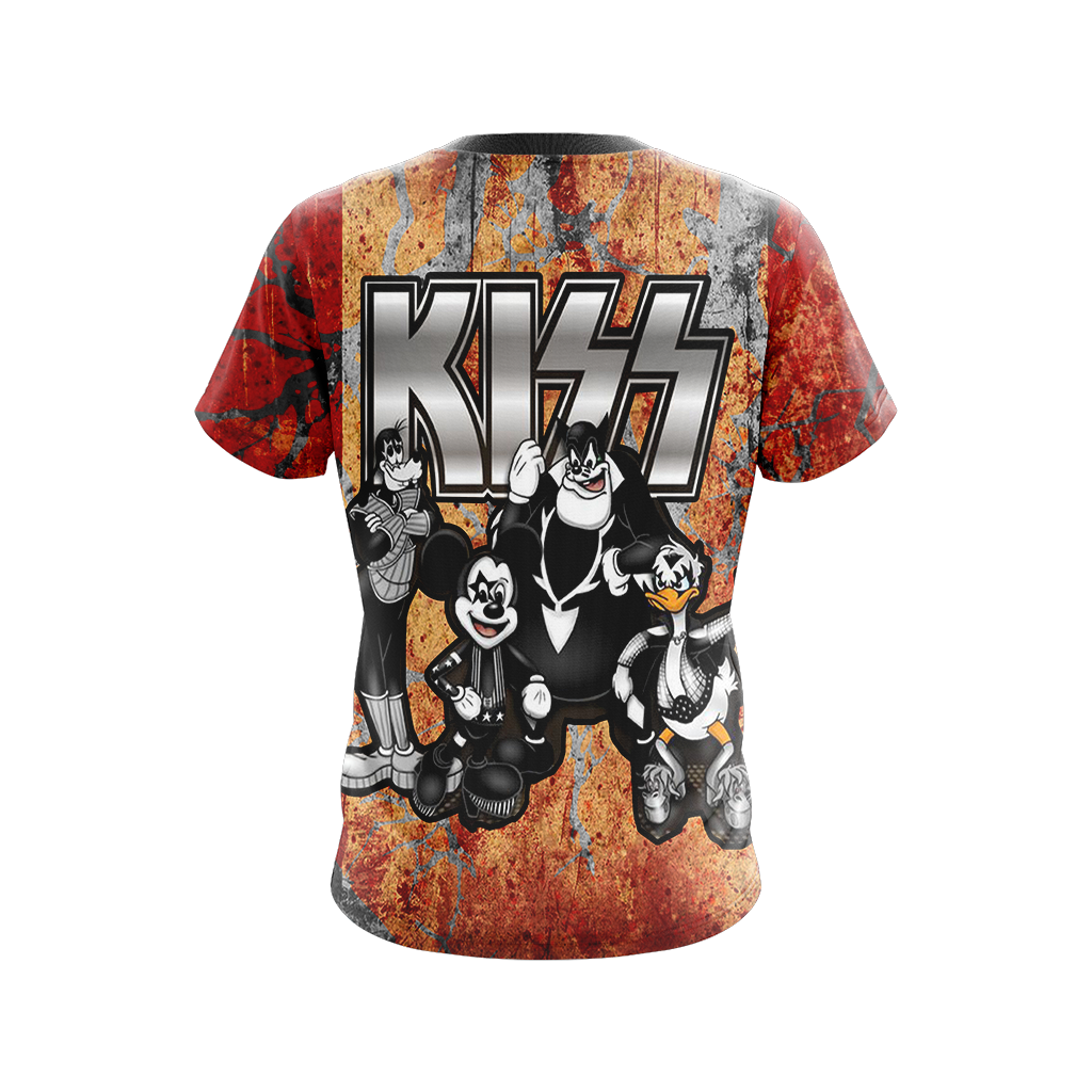 Kiss band x Disney character Unisex 3D T-shirt