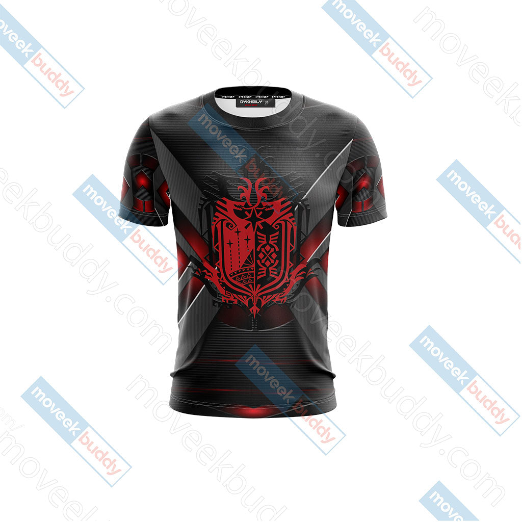 Monster Hunter World - Main Crest Unisex 3D T-shirt