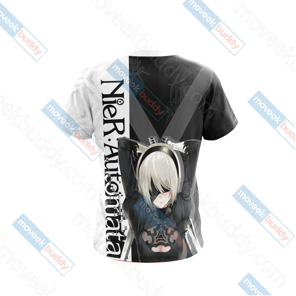 Nier Automata - 2B Unisex 3D T-shirt