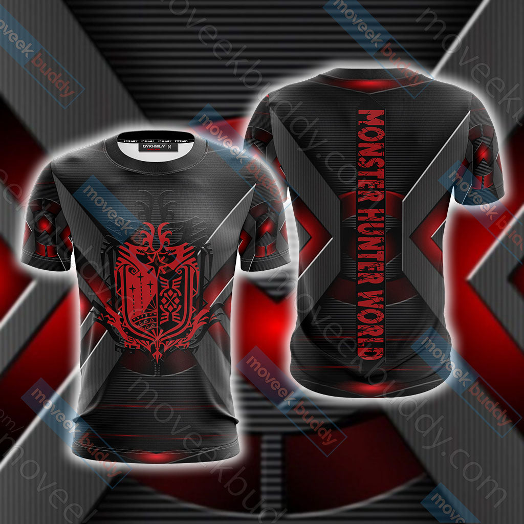 Monster Hunter World - Main Crest Unisex 3D T-shirt