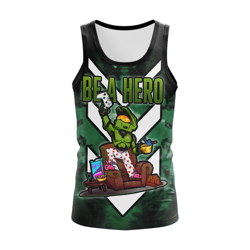Halo: Combat Evolved - Be a hero. Stay home Unisex 3D T-shirt