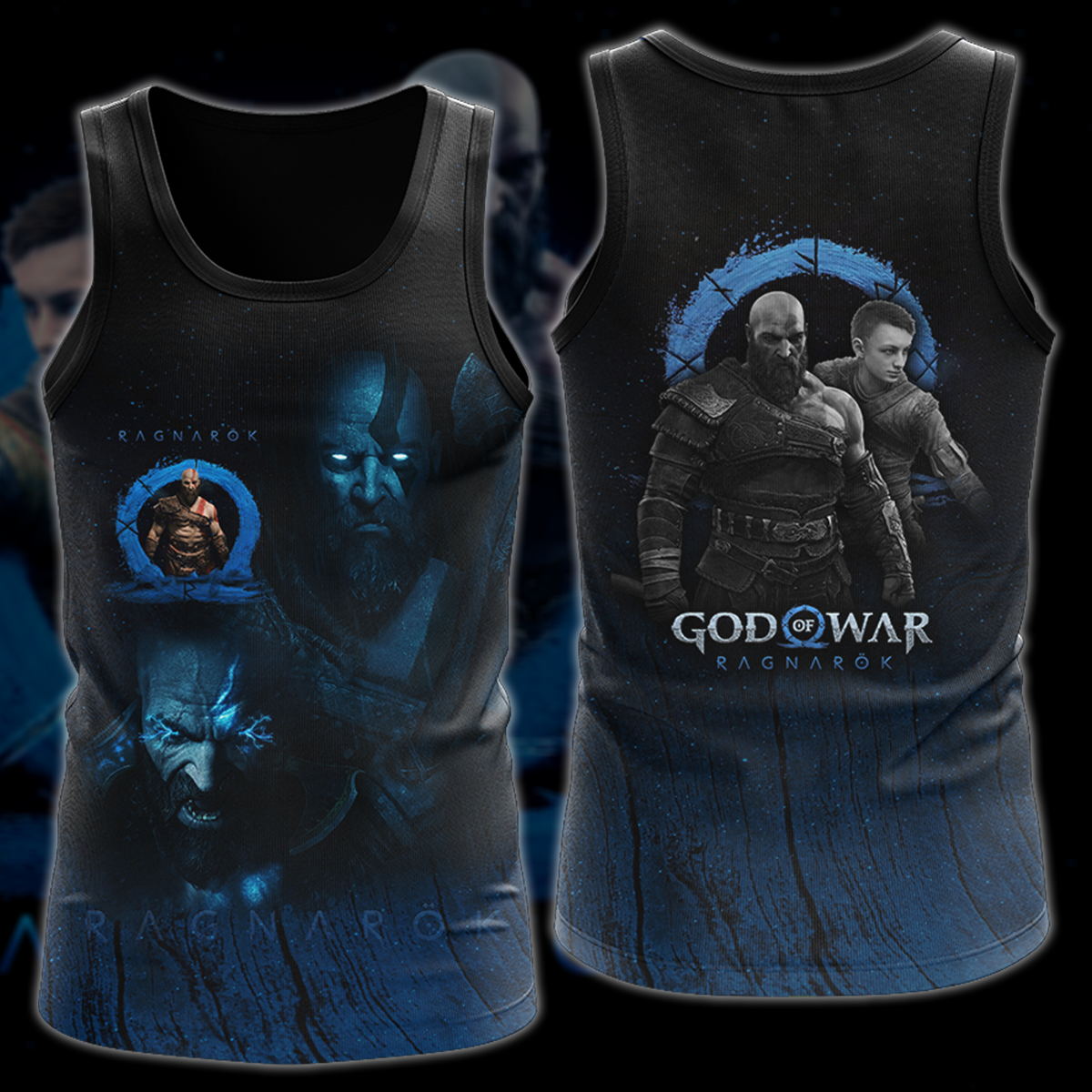 God of War Ragnarok Video Game 3D All Over Print T-shirt Tank Top Zip Hoodie Pullover Hoodie Hawaiian Shirt Beach Shorts Jogger Tank Top S