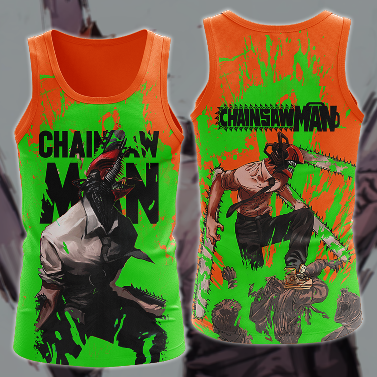 Chainsaw Man Anime Manga 3D All Over Print T-shirt Tank Top Zip Hoodie Pullover Hoodie Hawaiian Shirt Beach Shorts Jogger Tank Top S