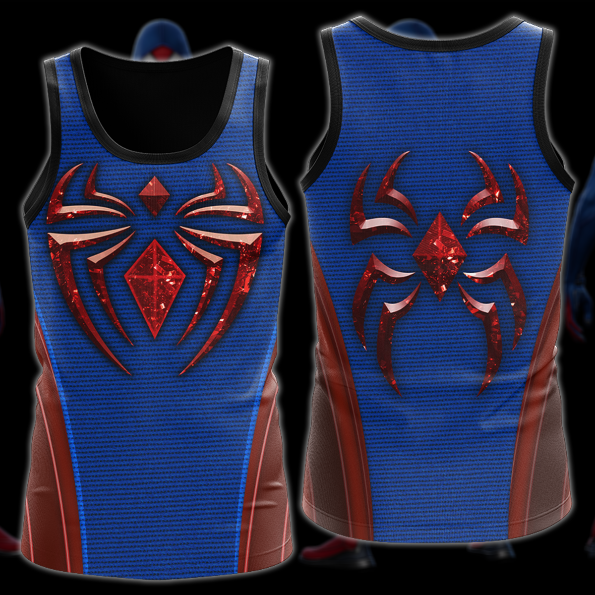 Spider-Man 2 Peter Parker Scarlet III Suit Cosplay Video Game All Over Printed T-shirt Tank Top Zip Hoodie Pullover Hoodie Hawaiian Shirt Beach Shorts Joggers Tank Top S