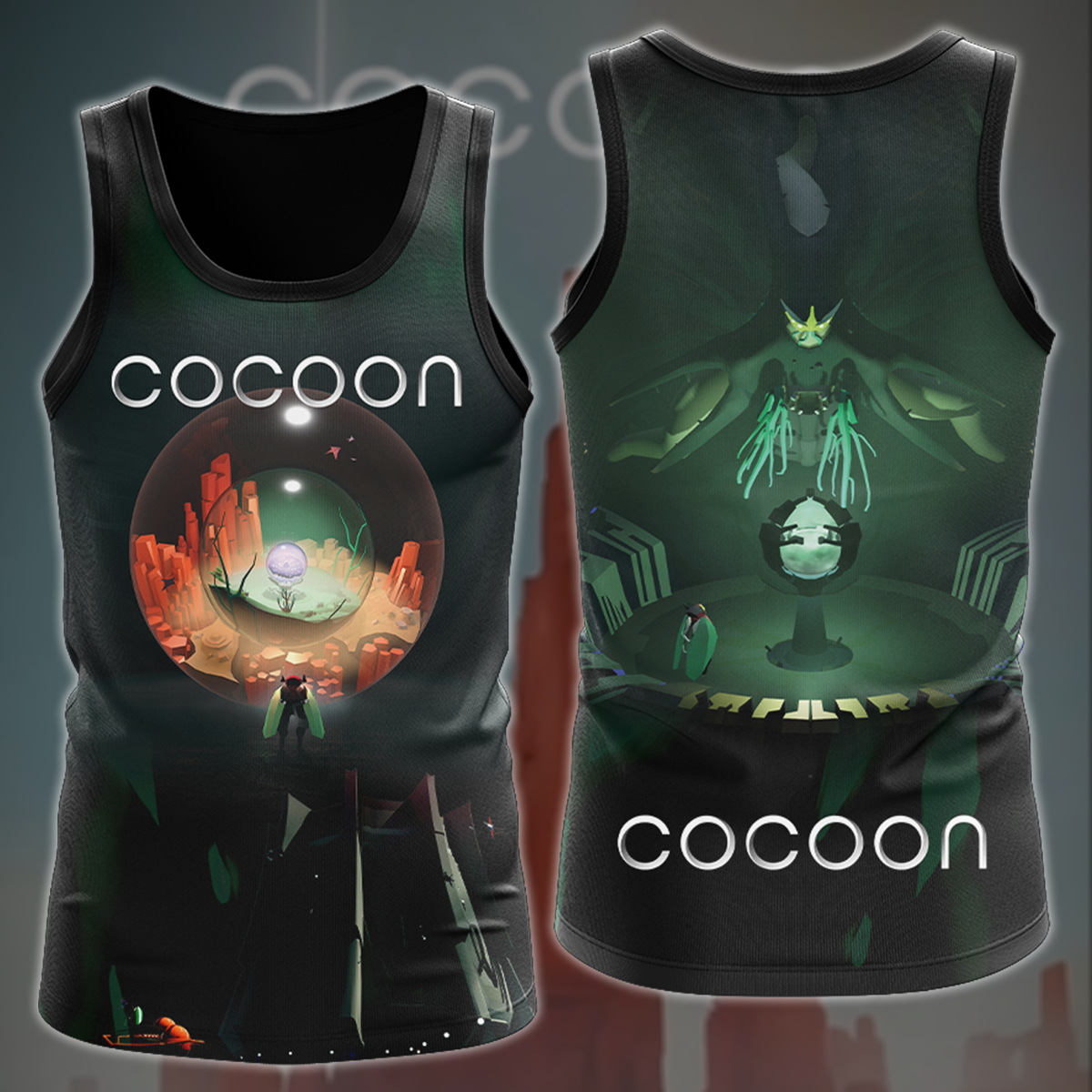 COCOON Video Game All Over Printed T-shirt Tank Top Zip Hoodie Pullover Hoodie Hawaiian Shirt Beach Shorts Joggers Tank Top S