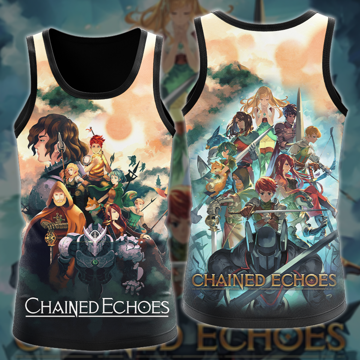 Chained Echoes Video Game 3D All Over Printed T-shirt Tank Top Zip Hoodie Pullover Hoodie Hawaiian Shirt Beach Shorts Joggers Tank Top S