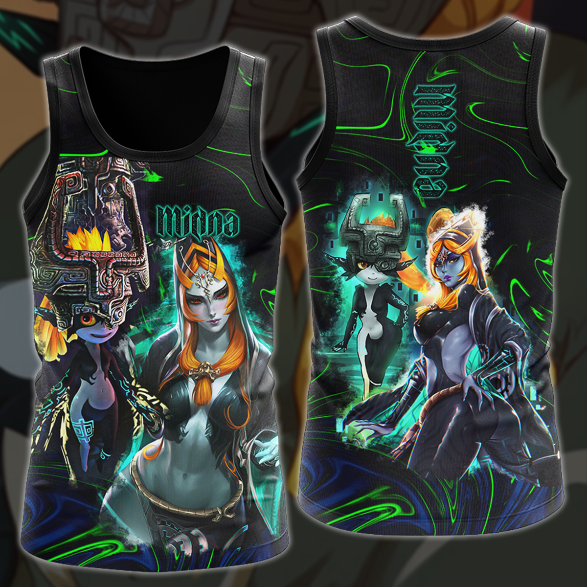 Legend of Zelda Midna Video Game 3D All Over Print T-shirt Tank Top Zip Hoodie Pullover Hoodie Hawaiian Shirt Beach Shorts Jogger Tank Top S