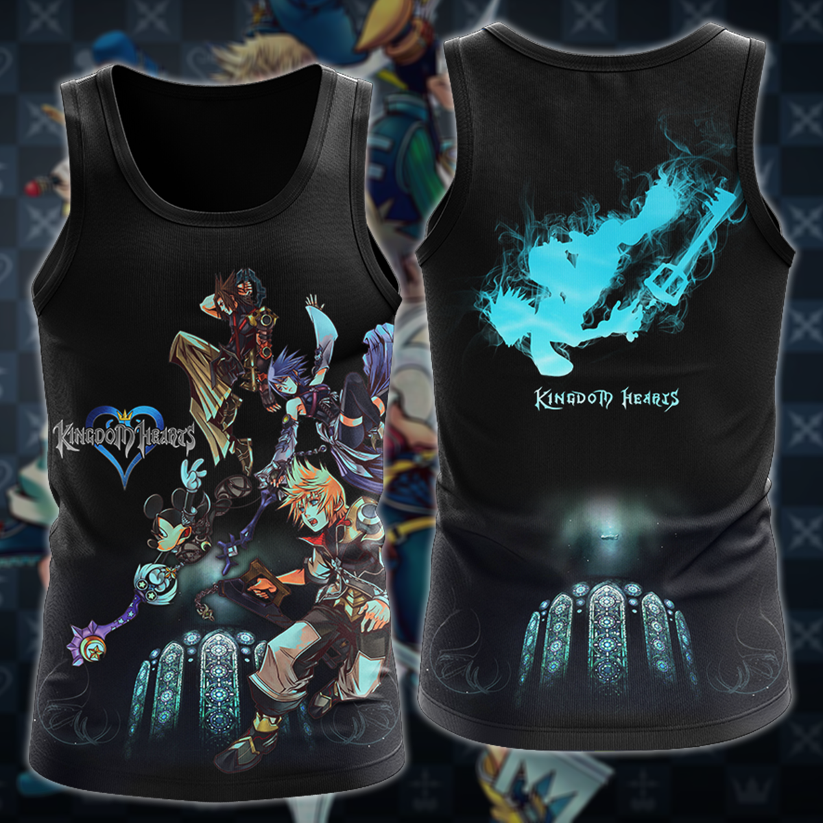 Kingdom Hearts Video Game 3D All Over Print T-shirt Tank Top Zip Hoodie Pullover Hoodie Hawaiian Shirt Beach Shorts Jogger Tank Top S