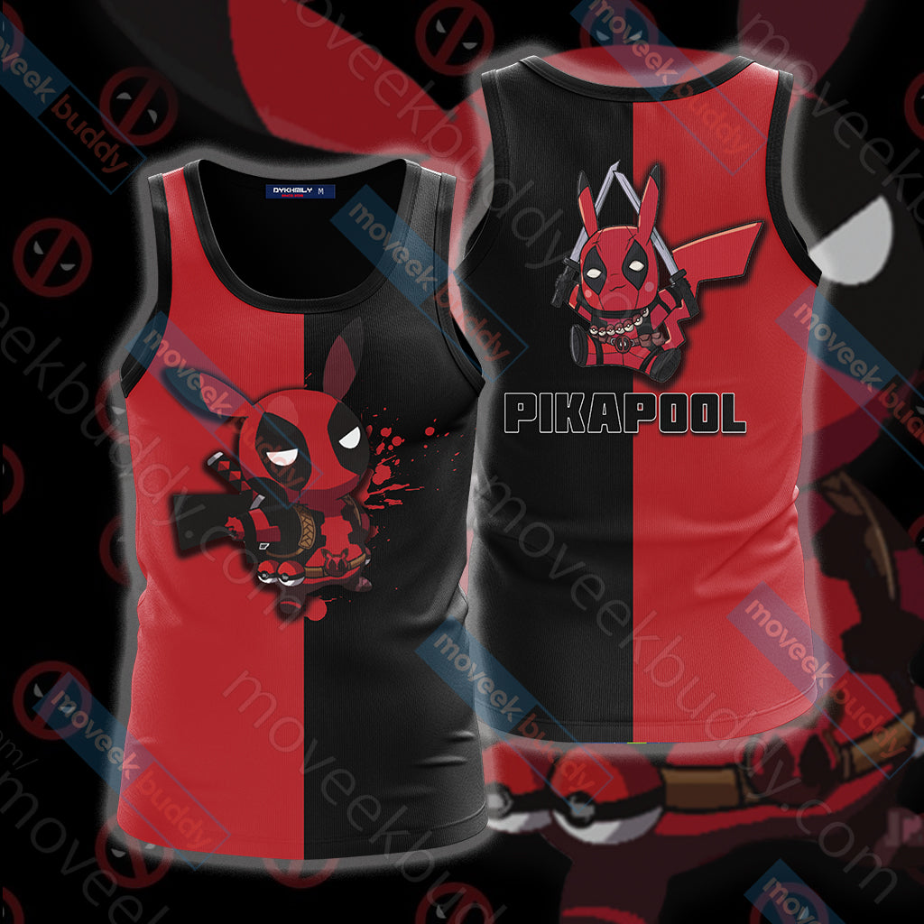 Pikachu And Deadpool Unisex 3D T-shirt Tank Top S