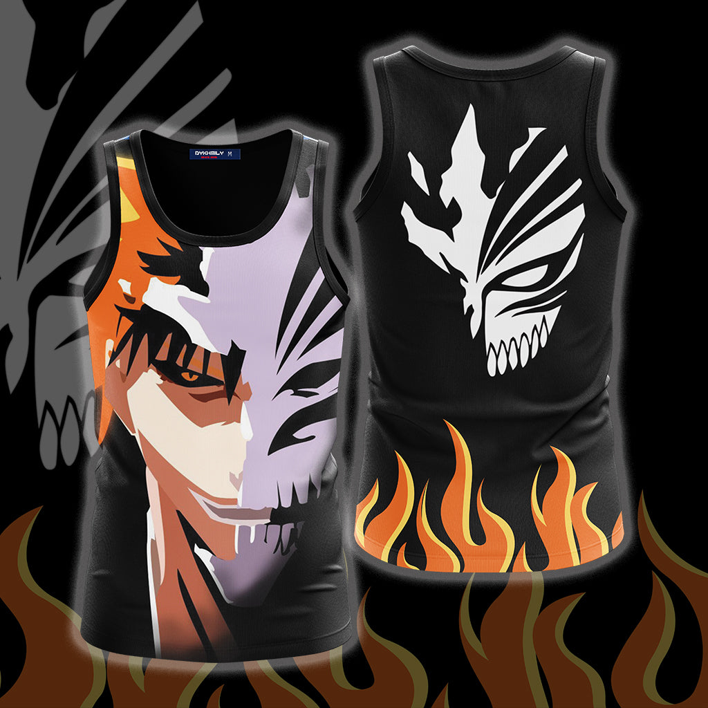 Bleach Ichigo Symbol Unisex 3D T-shirt Tank Top S