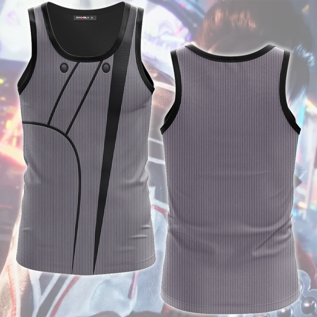 Tekken 8 Jin Kazama Cosplay Video Game All Over Printed T-shirt Tank Top Zip Hoodie Pullover Hoodie Bomber Jacket Hawaiian Shirt Beach Shorts Joggers Tank Top S