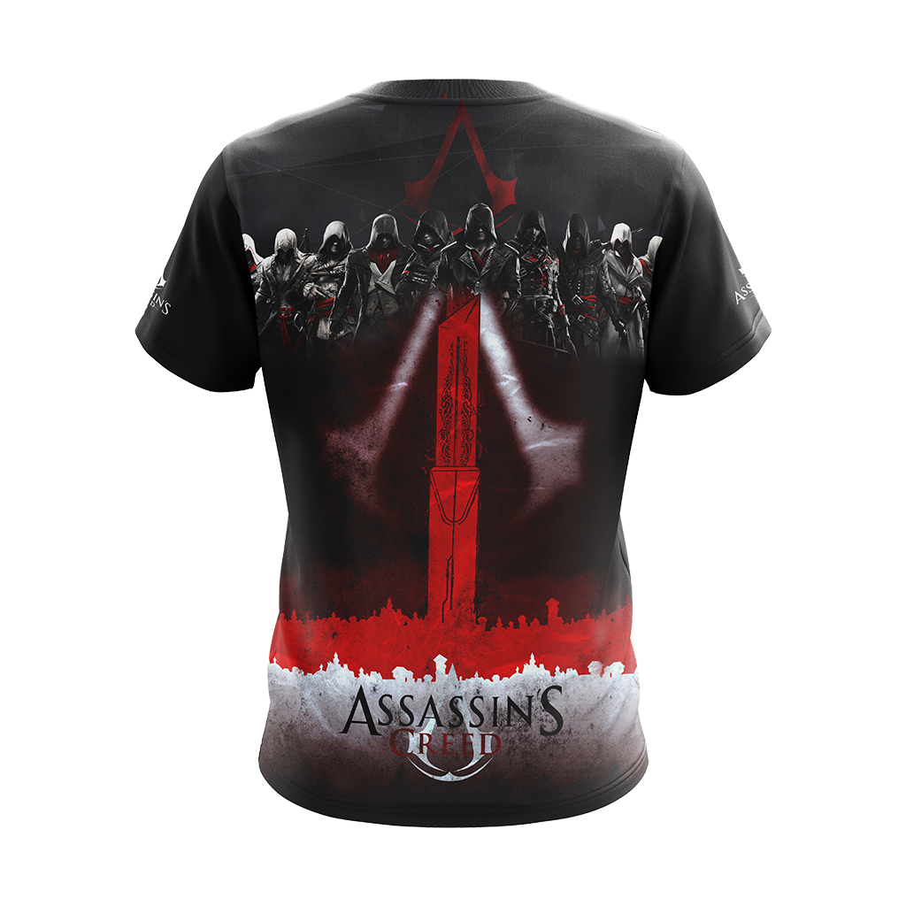 We work in the Dark to serve the Light Assassin's Creed All Over Print T-shirt Zip Hoodie Pullover Hoodie