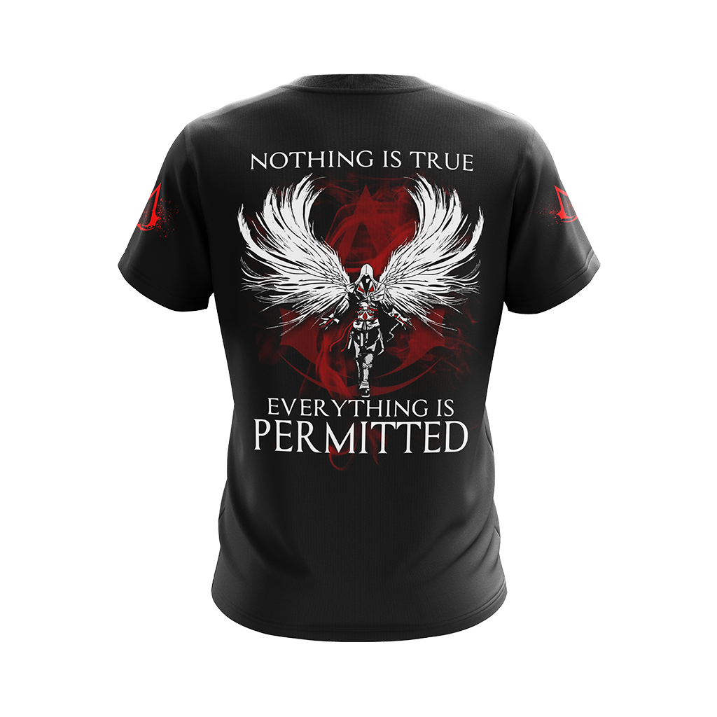 Assassin's Creed Nothing Is True Everything Is Permitted Unisex 3D T-shirt Zip Hoodie