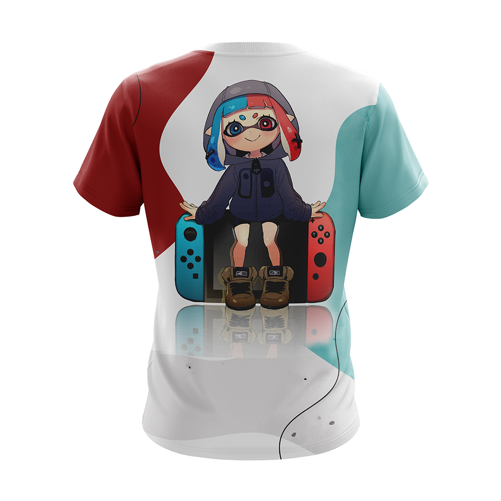 Anime girl x Nintendo console Unisex 3D T-shirt