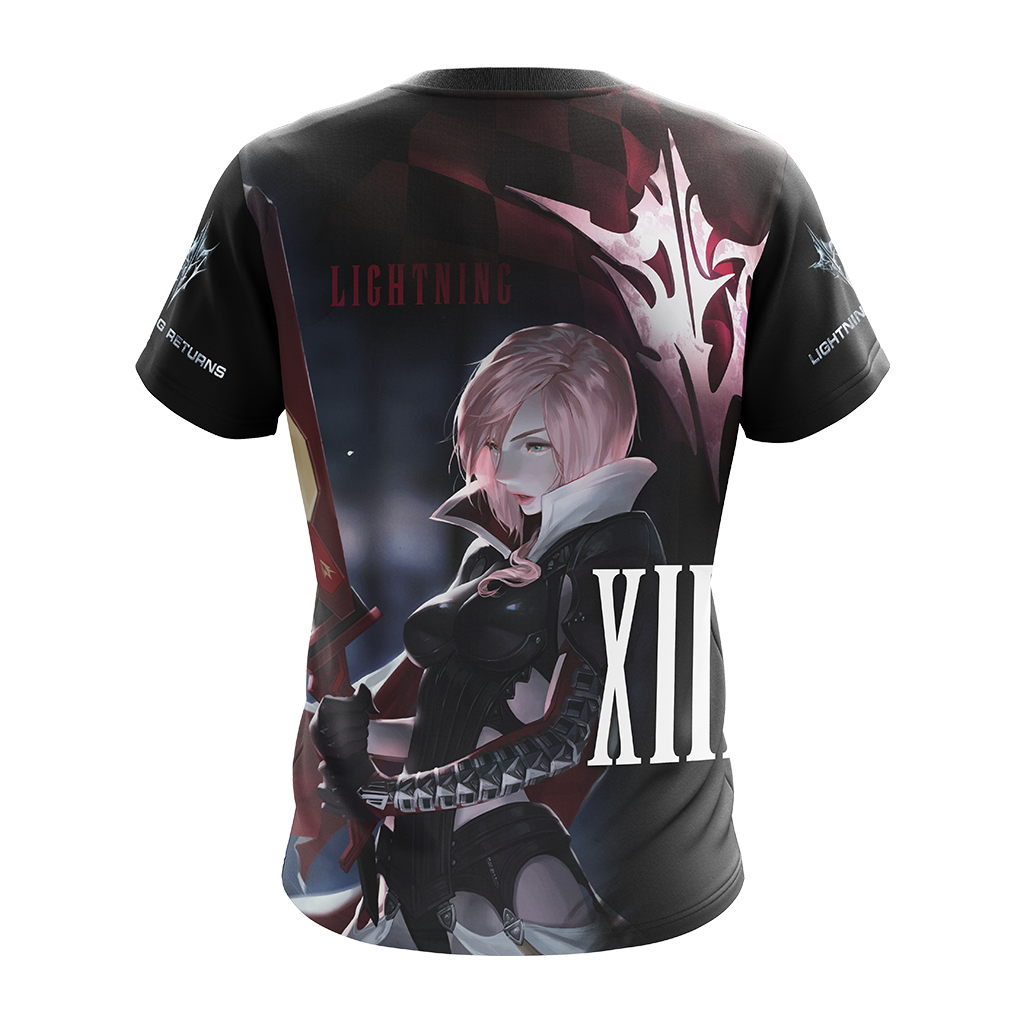 Final Fantasy XIII Lightning Returns Unisex 3D T-shirt Zip Hoodie