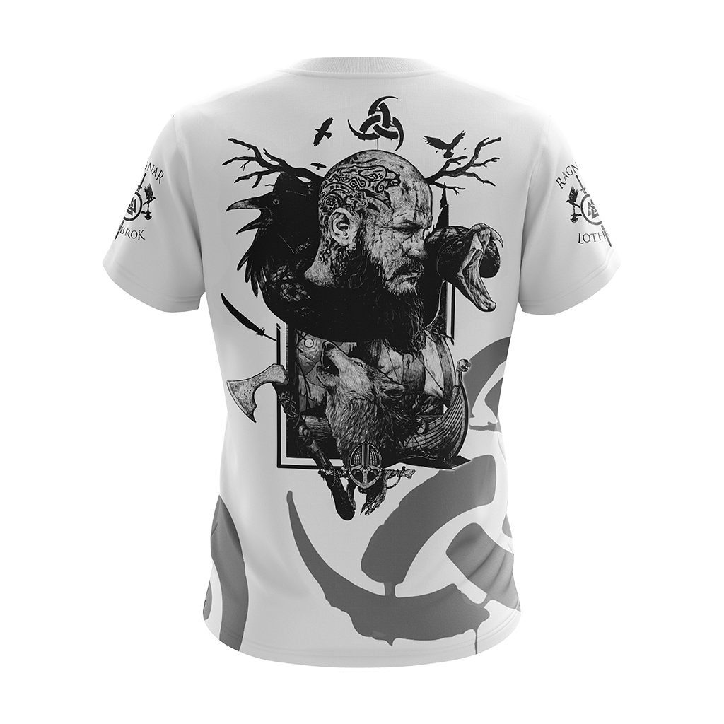 Vikings- Ragnar Lodbrok Unisex 3D T-shirt