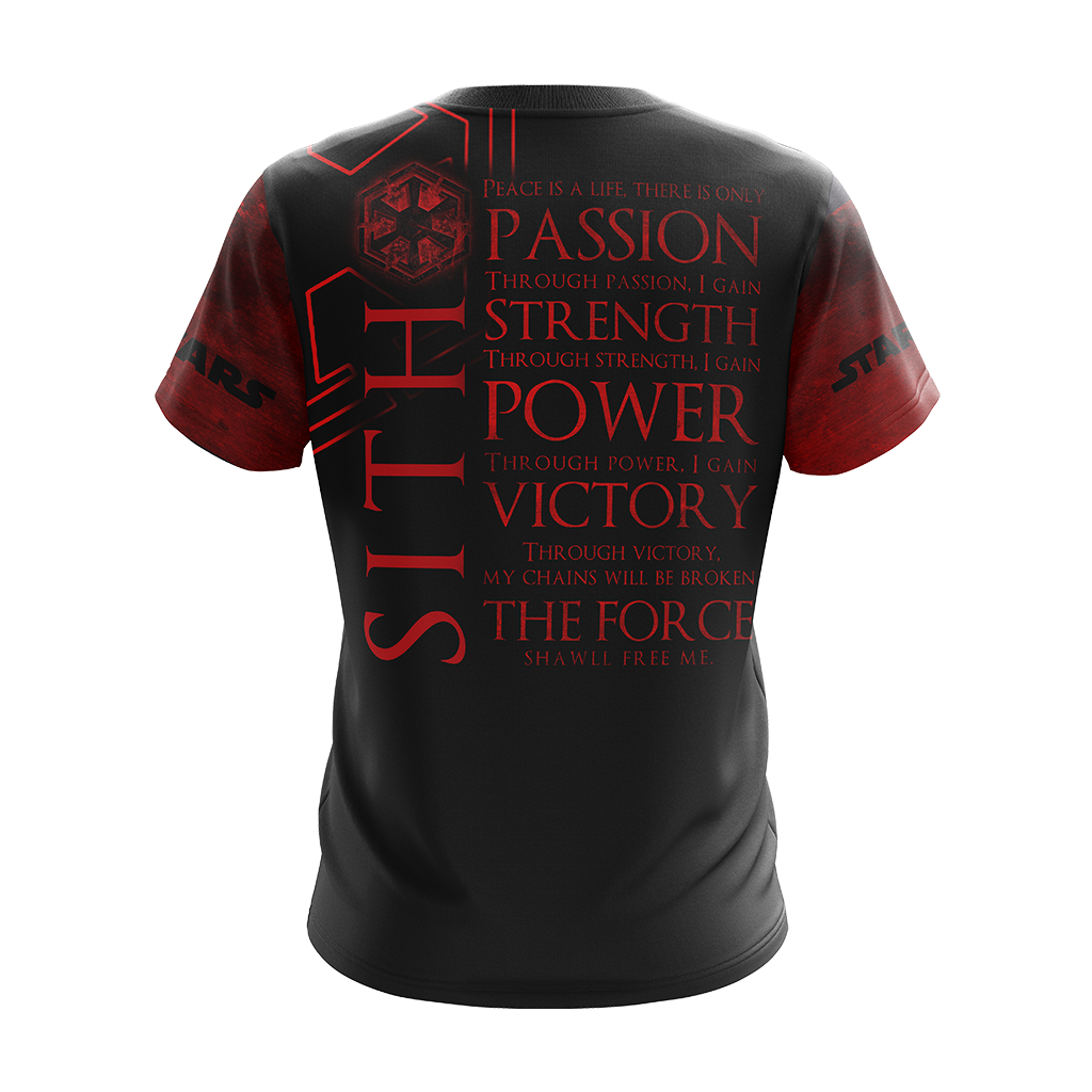 Star wars - Sith code Unisex 3D T-shirt