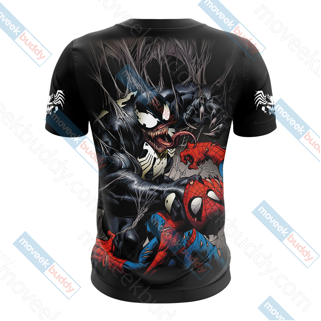 Spider-Man and Venom Unisex 3D T-shirt
