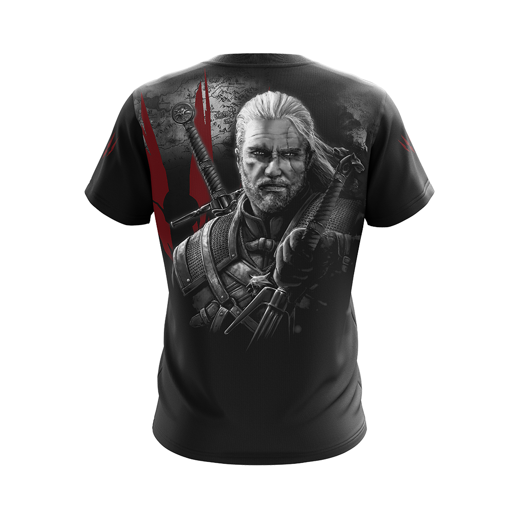 The Witcher - Geralt: "Evil Is Evil" Unisex 3D T-shirt Zip Hoodie