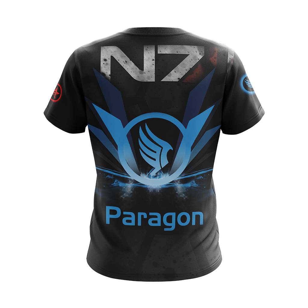 Mass Effect Paragon and Renegade symbol Unisex 3D T-shirt Zip Hoodie Pullover Hoodie