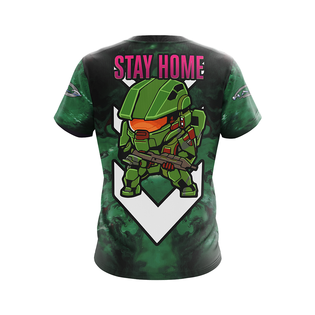 Halo: Combat Evolved - Be a hero. Stay home Unisex 3D T-shirt