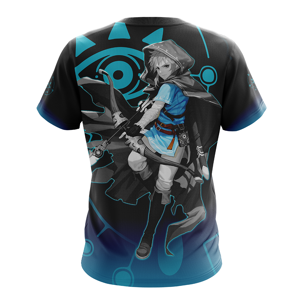 Link The Legend of Zelda All Over Print T-shirt Zip Hoodie Pullover Hoodie