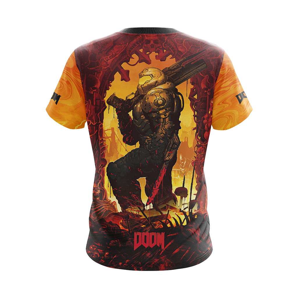 Doom ( Video Game ) New Unisex 3D T-shirt